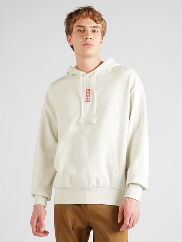 HUGO Sweatshirt 'Diushi' in Beige: front