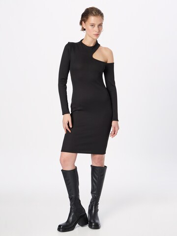 HUGO Red - Vestido 'Nermine' em preto: frente