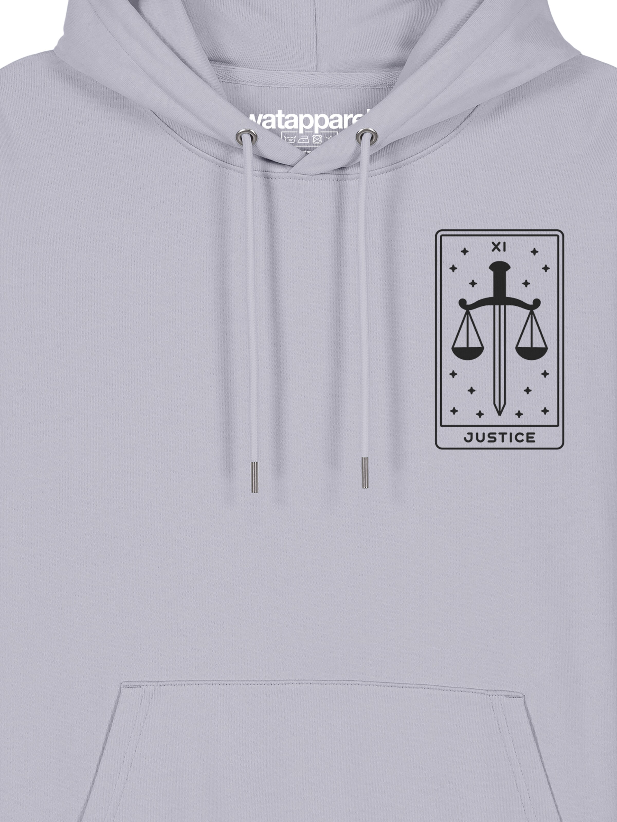 Watapparel Sweatshirt ' Tarot Justice ' in Lila