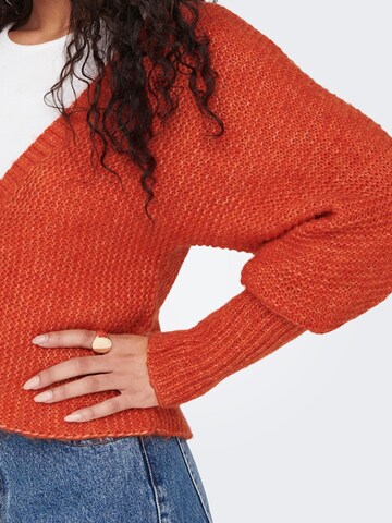 ONLY Knit cardigan in Red