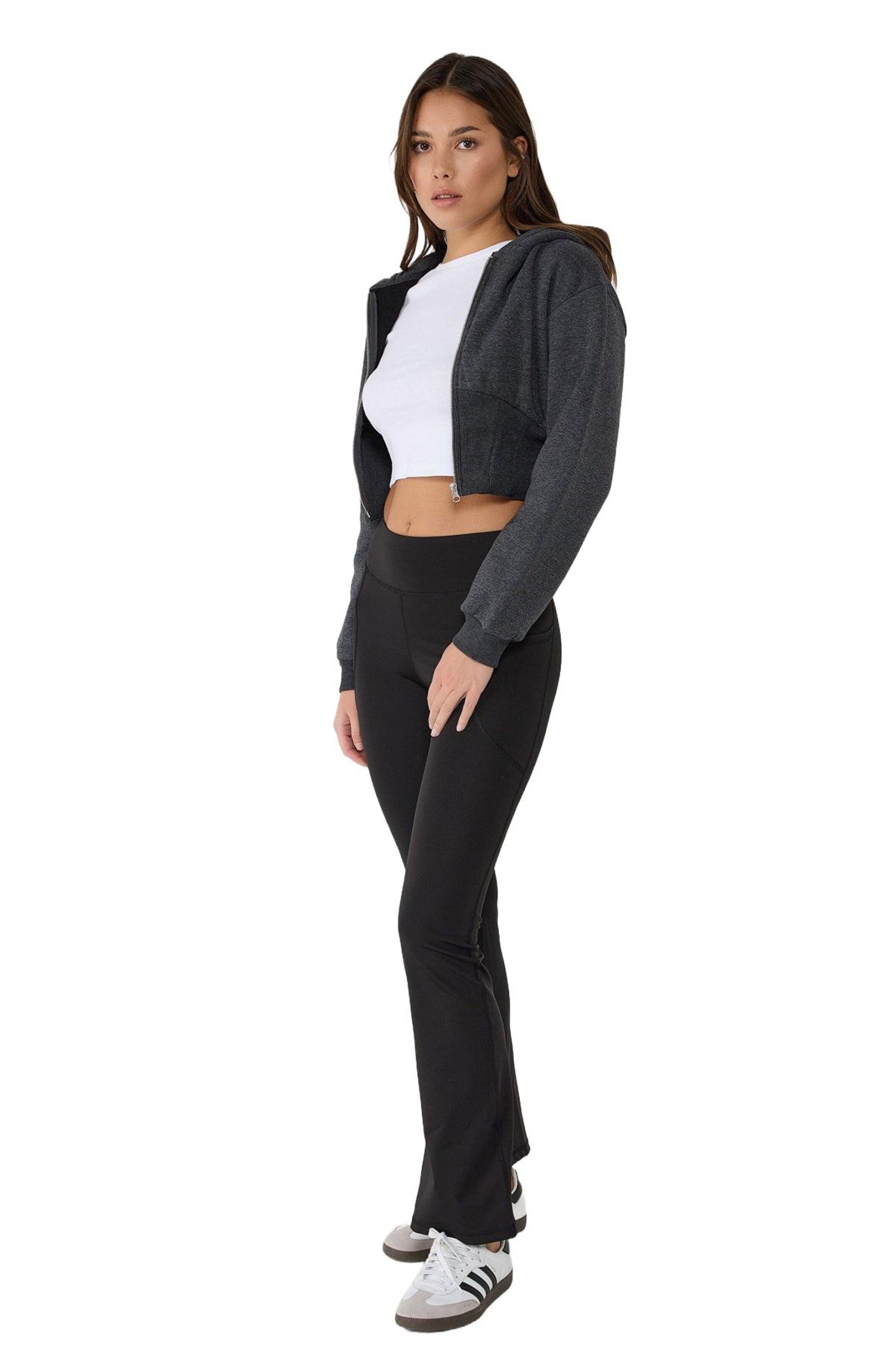 No Matter What Flared Leggings in Schwarz
