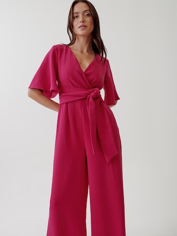 Tussah Jumpsuit 'CARIN ' in Roze