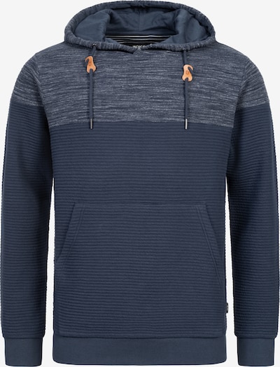 INDICODE JEANS Pullover in dunkelblau / blaumeliert, Produktansicht