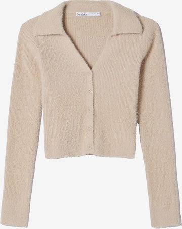 Giacchetta di Bershka in beige: frontale