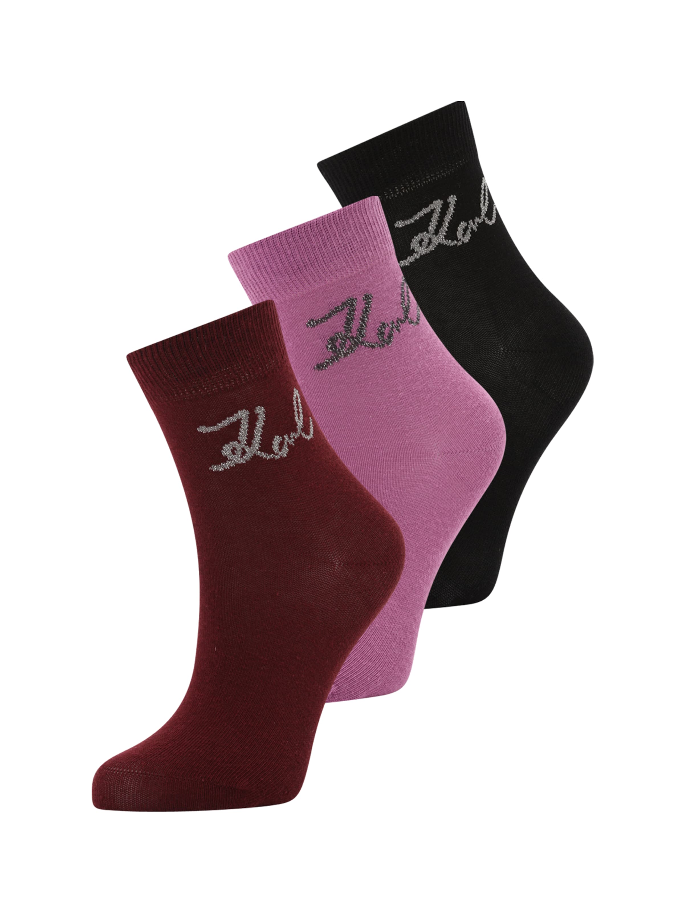 Karl Lagerfeld Nogavice | vijolična barva: sprednja stran