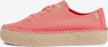 Baskets basses TOMMY HILFIGER en rouge : devant