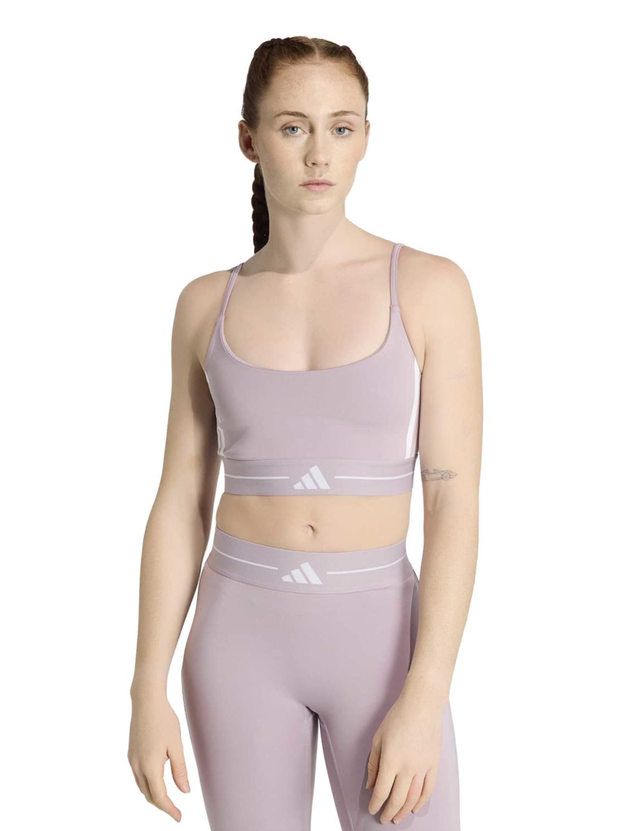 ADIDAS PERFORMANCE Korzetová Sportovní podprsenka 'HYG' – fialová: přední strana