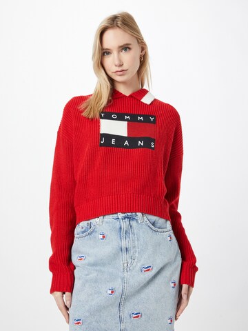 Pullover di Tommy Jeans in rosso: frontale