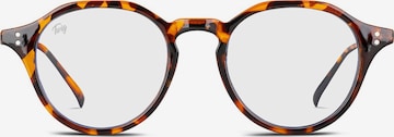 TWIG Concept Milano Glasses 'Langevin BlueLight' in Brown: front