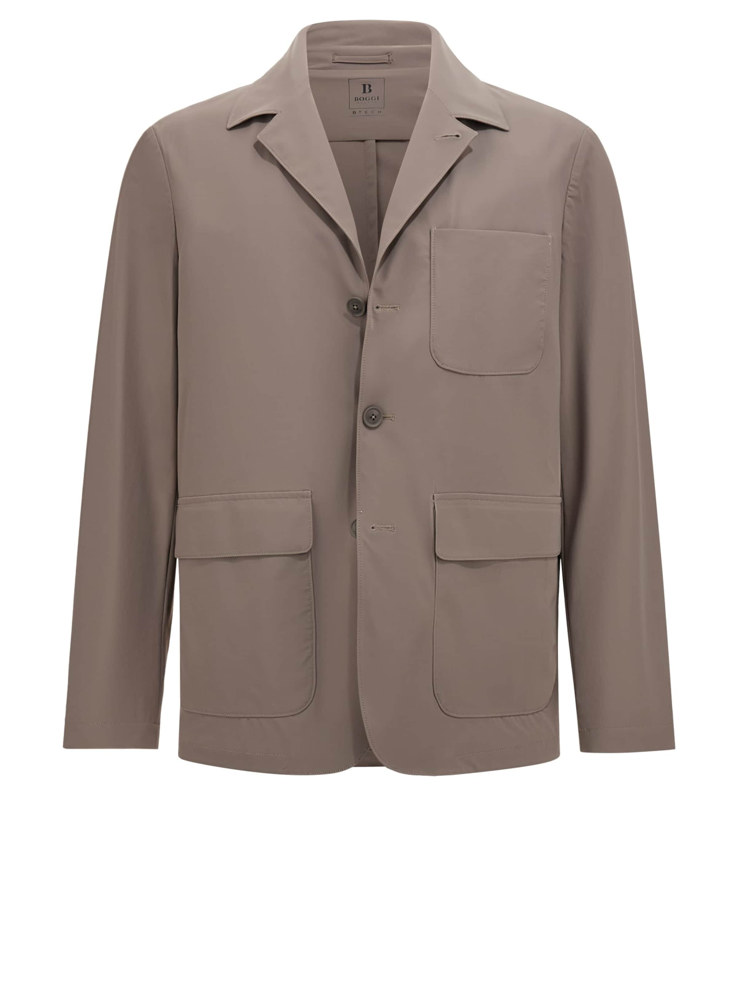 Boggi Milano Regular fit Kavaj 'B Tech' i brun: framsida