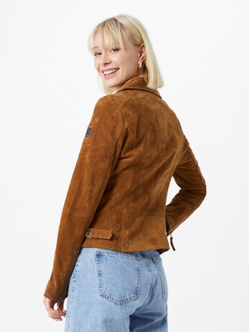 FREAKY NATION Between-Season Jacket 'Bikerprincess' in Brown