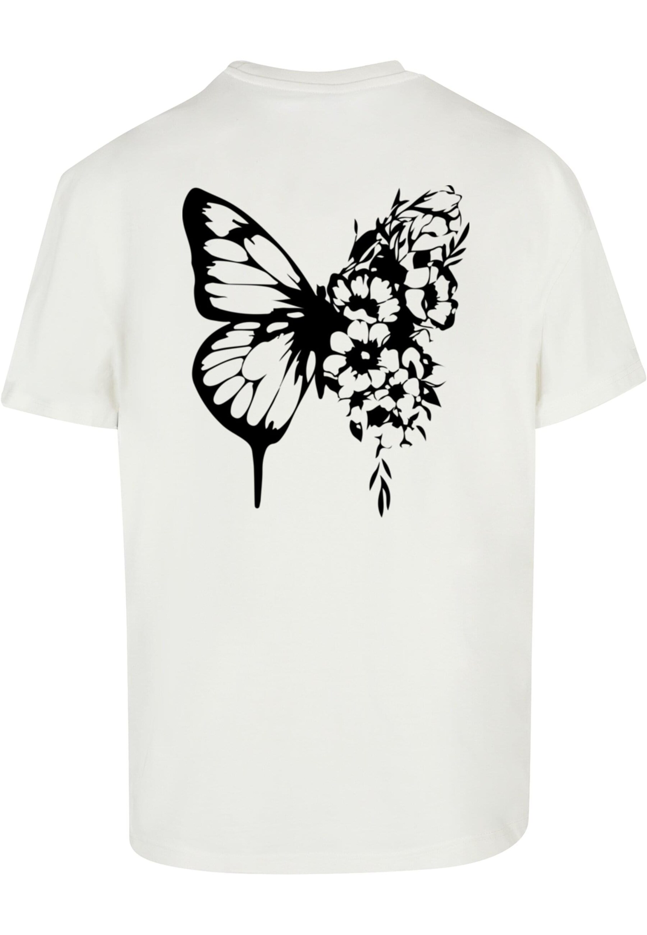 Merchcode Bluser & t-shirts 'Flowers Bloom' i hvid