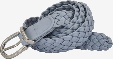 styleBREAKER Gürtel 'Flechtgürtel schmal' in Blau: Vorderseite