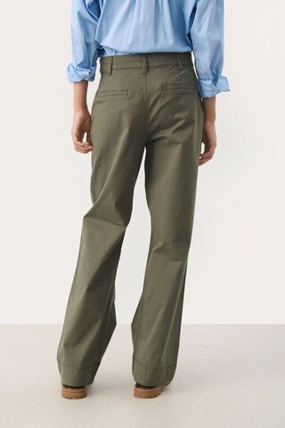 Part Two Wide leg Broek 'Belme' in Groen