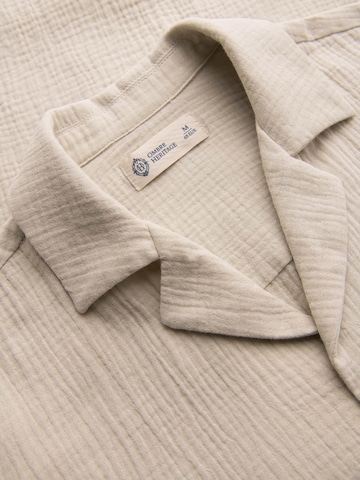 Ombre Regular fit Button Up Shirt in Beige