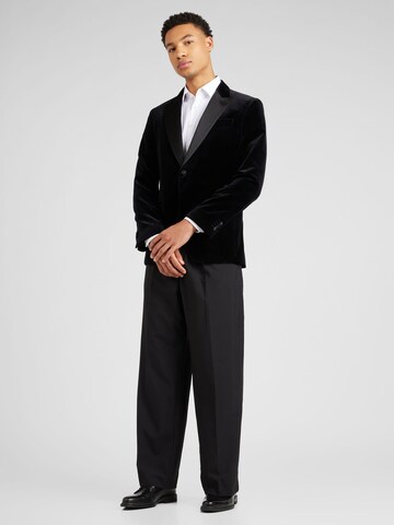 BOSS Slim Fit Sakko 'H-Hutson-Tux' in Schwarz