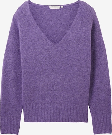 TOM TAILOR Sweater in Purple: front