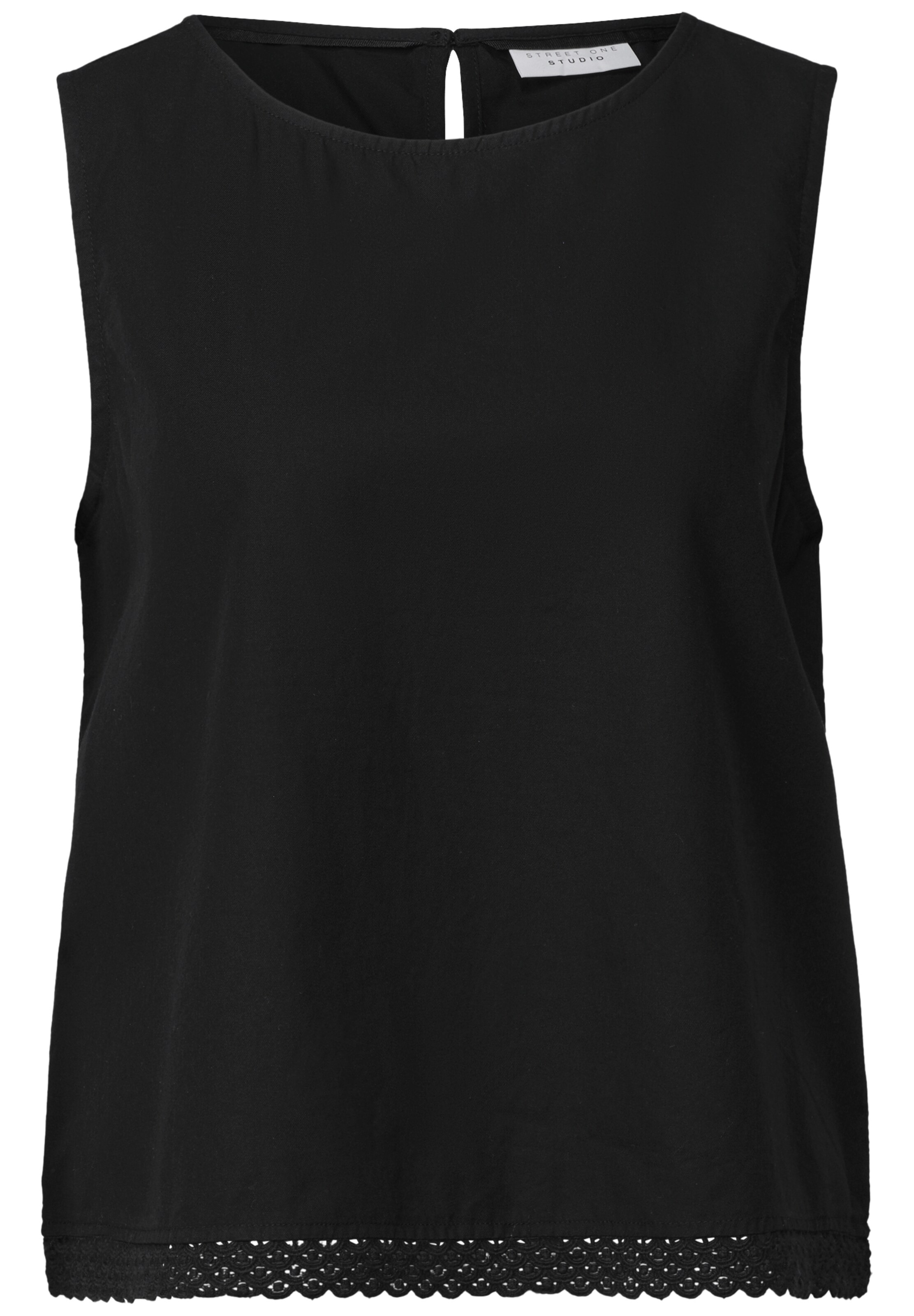 Street One Studio Bluse in Schwarz: Vorderseite