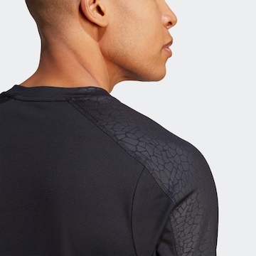 ADIDAS PERFORMANCE Functioneel shirt 'Workout Pu Print' in Zwart