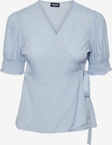 PIECES - Blusa 'TALA' en azul: frente