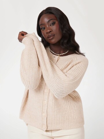 GUESS Knit Cardigan in Beige