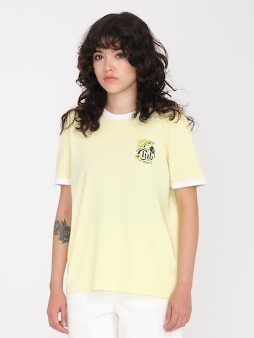 T-shirt 'RINGER' Volcom en jaune : devant