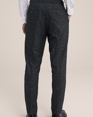 WE Fashion Slim fit Trousers with creases in Grey
