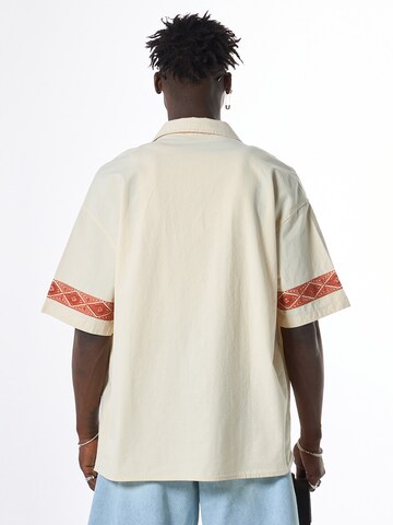 VAMOS CLO Comfort fit Overhemd 'Stockton' in Beige
