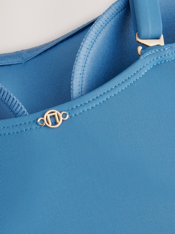 Next Bustier Badpak in Blauw