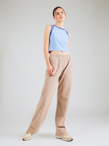 Abercrombie & Fitch Wide leg Broek in Beige