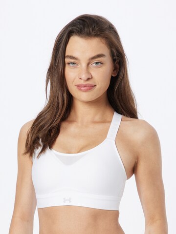 UNDER ARMOUR Bralette Sports Bra 'Infinity' in White: front