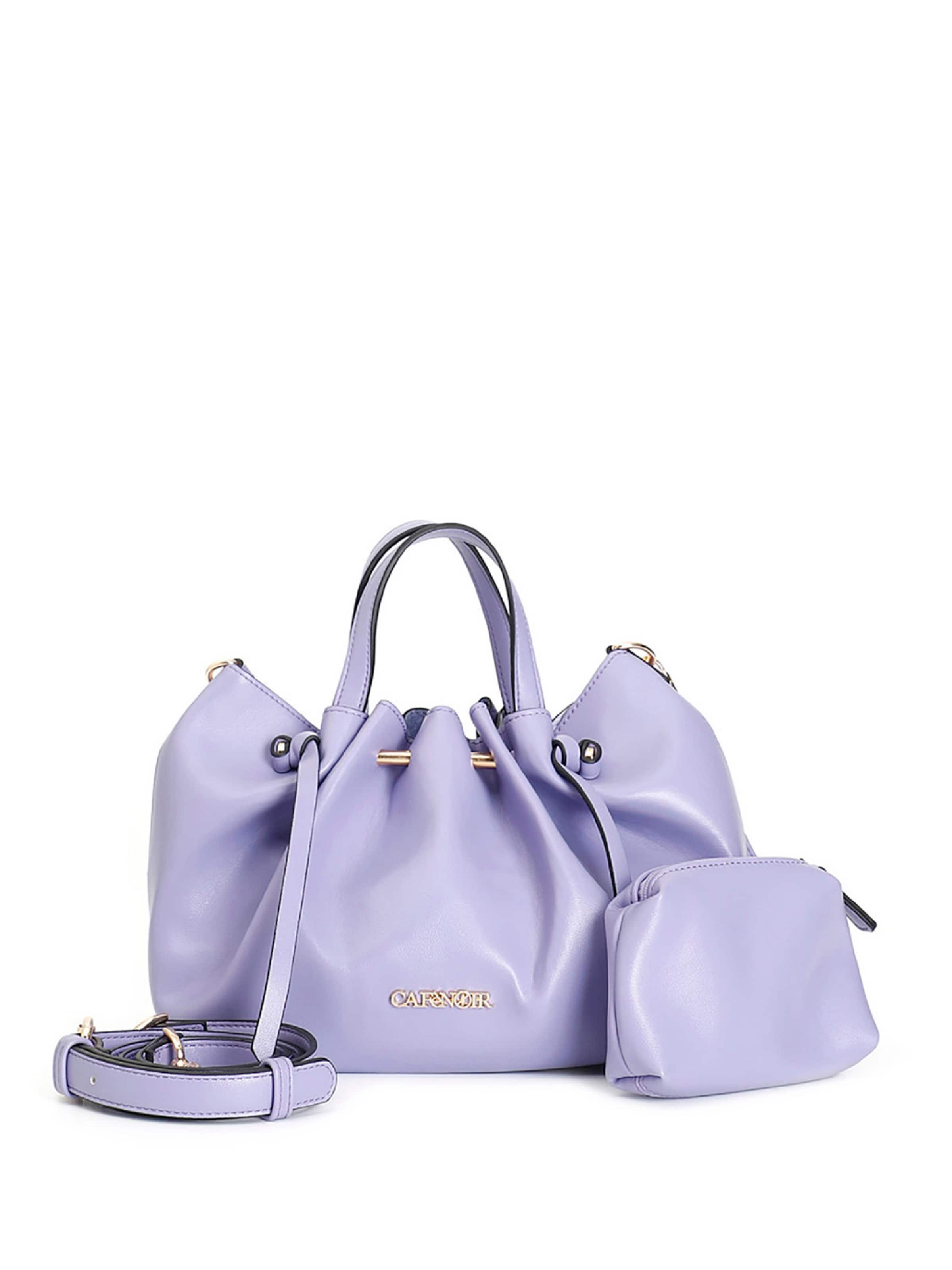 Borsa a sacco CAFè NOIR di colore lilla chiaro, Visualizzazione prodotti