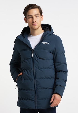 HOMEBASE Winter Coat in Blue: front