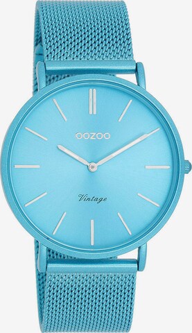 OOZOO Analog Watch in Blue: front