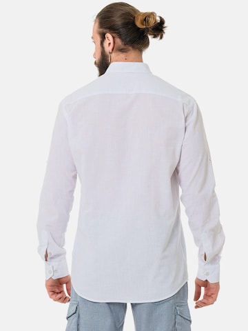 Coupe slim Chemise 'CH199' CIPO & BAXX en blanc