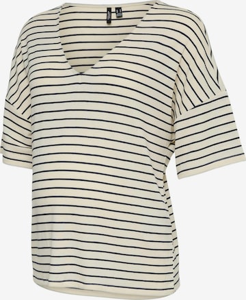 smėlio Vero Moda Maternity Marškinėliai 'VMMHOLLI': priekis
