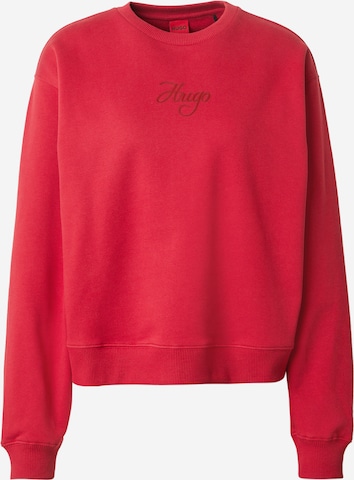 Sweat-shirt 'Deroxina_6' HUGO en rouge : devant