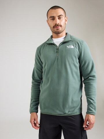 Pull-over de sport '100 Glacier' THE NORTH FACE en vert : devant