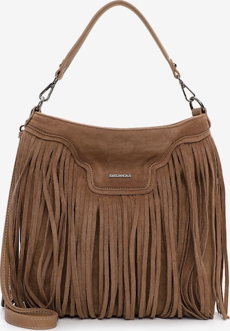 Emily & Noah Pouch 'Hedda' in Brown: front