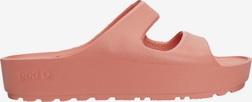 O bag Mules in Orange: front