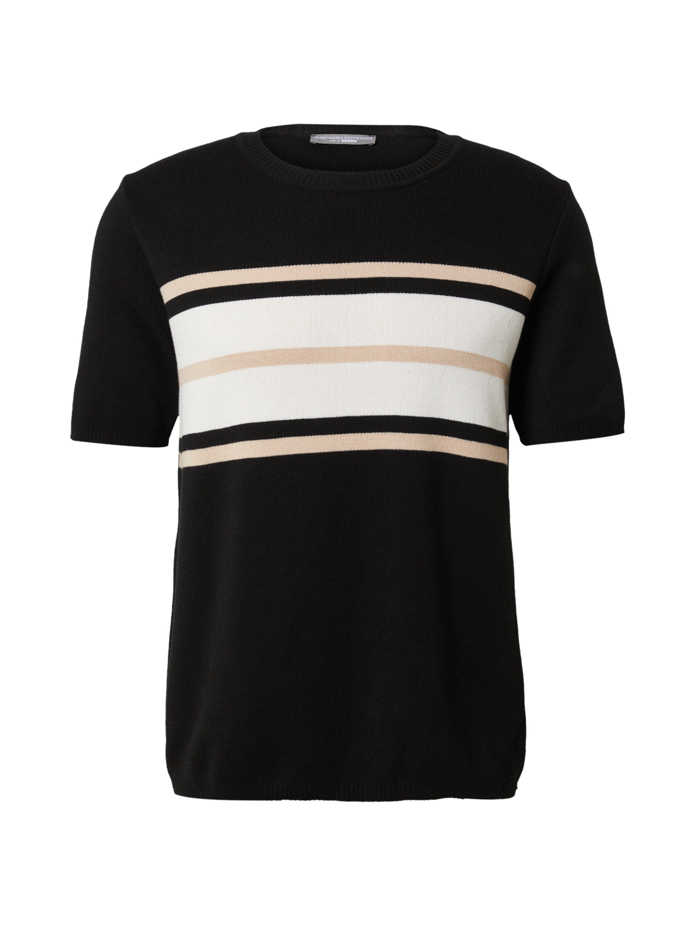 Guido Maria Kretschmer Men Sweater 'Diego' in Beige / Black / White, Item view