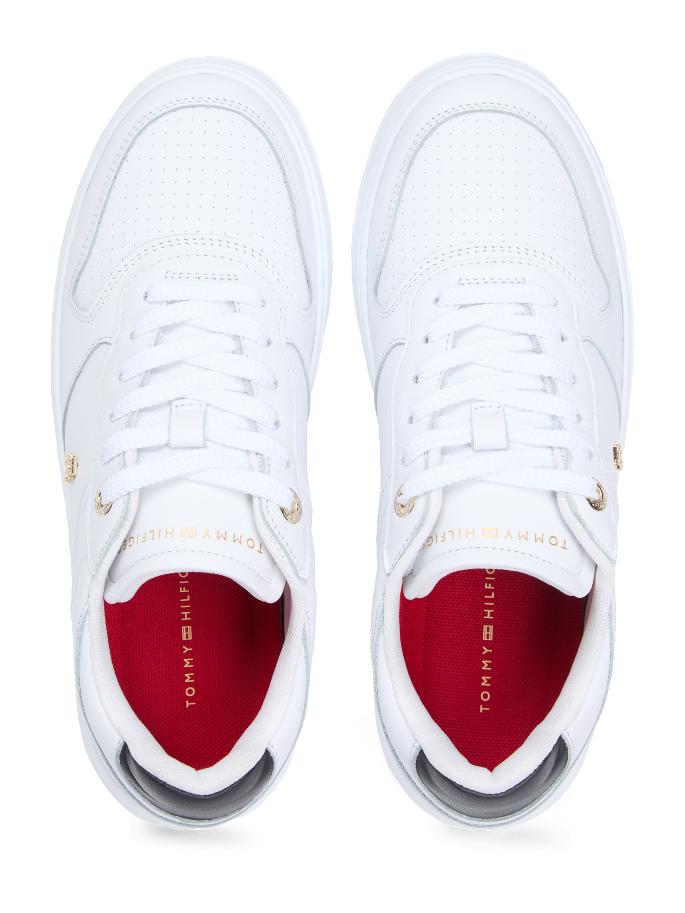 TOMMY HILFIGER Rövid szárú sportcipők - fehér