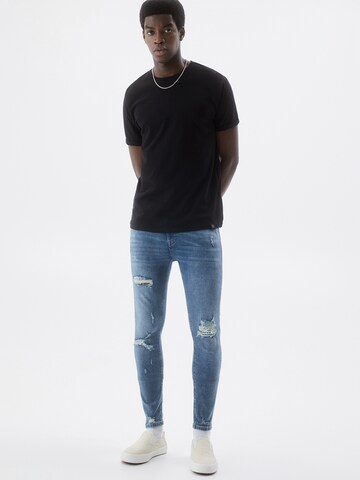 Pull&Bear Skinny Jeans i blå