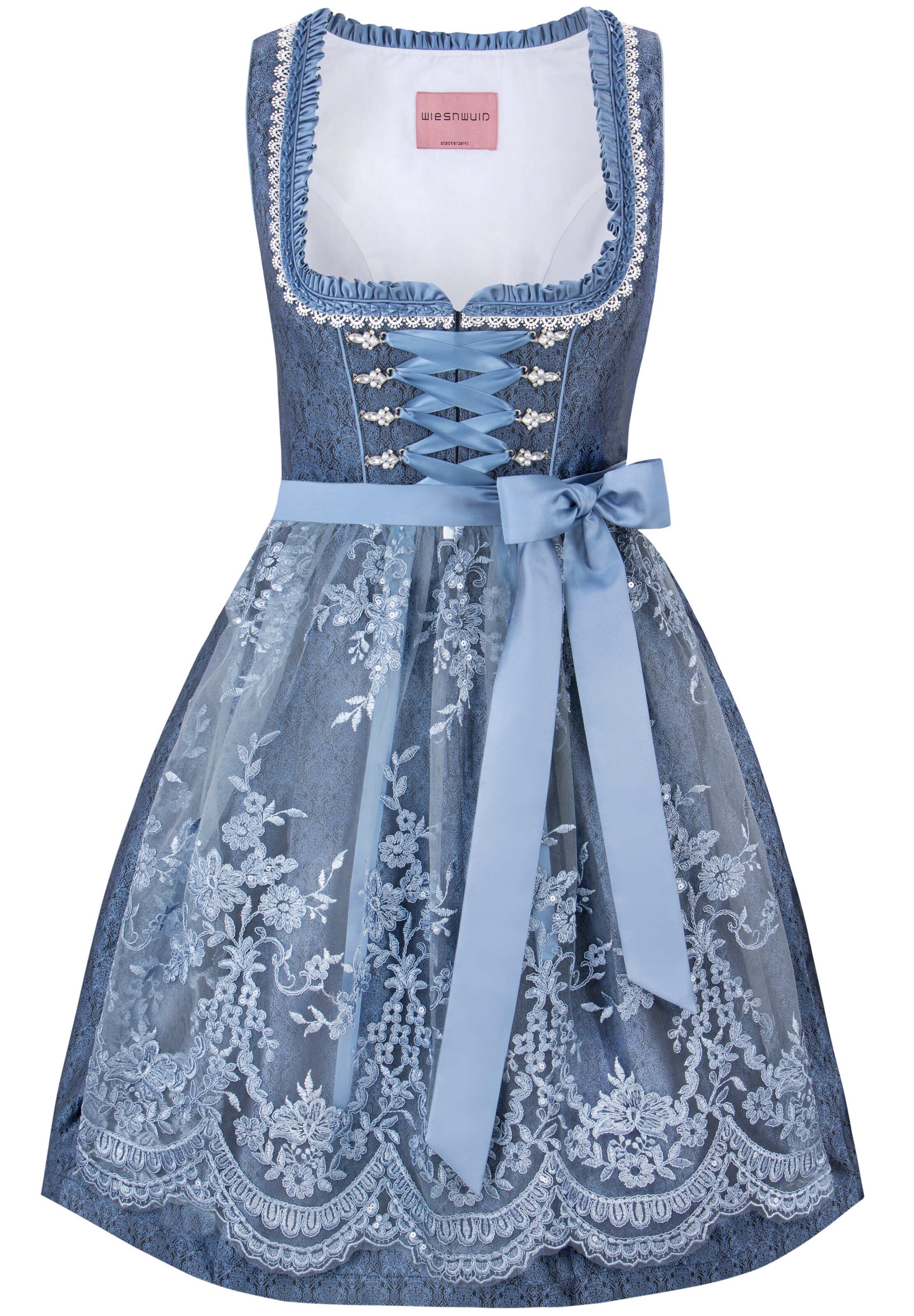 STOCKERPOINT Dirndl 'Bianca' in 32 in blau / weiß, Produktansicht