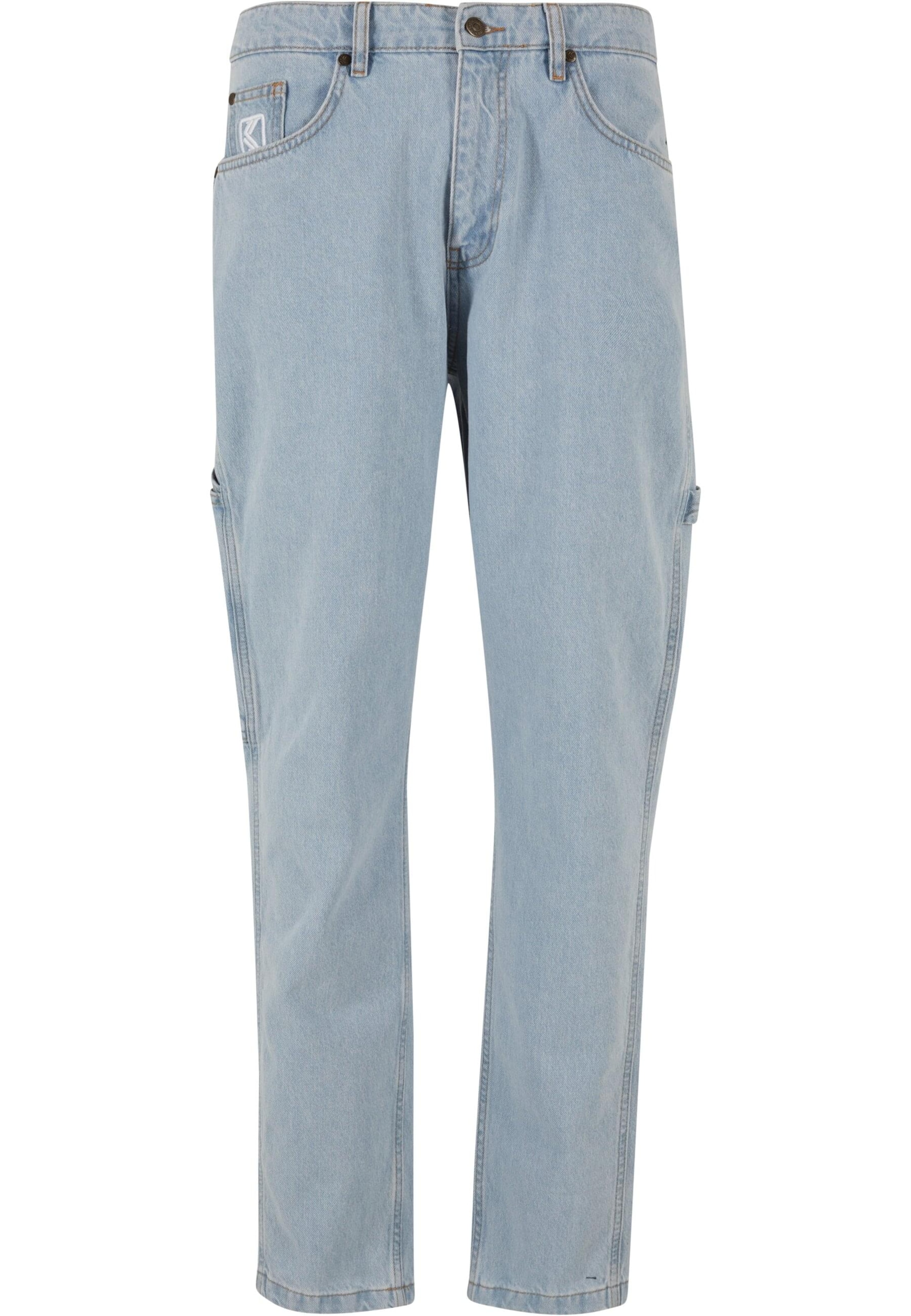 Loosefit Jeans cargo di Karl Kani in blu: frontale