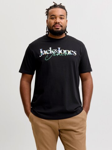 Jack & Jones Plus Μπλουζάκι 'JJTom' σε μαύρο: μπροστά