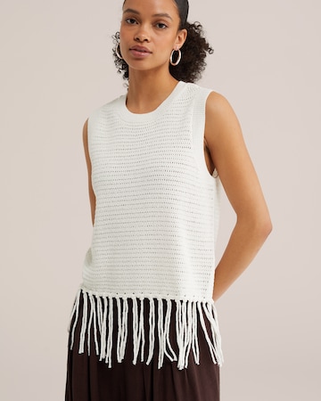 Tops en tricot WE Fashion en beige : devant
