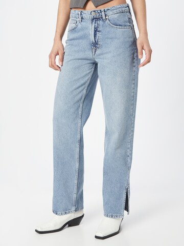 Global Funk Wide leg Jeans in Blauw: voorkant