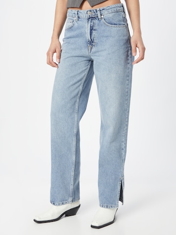 Global Funk Wide Leg Jeans i blå: forside