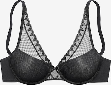 Push-up Reggiseno di s.Oliver in nero: frontale